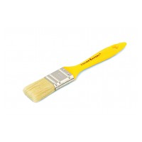 Кисть флейцевая 30мм, смешанная щетина, желтая пластиковая ручка