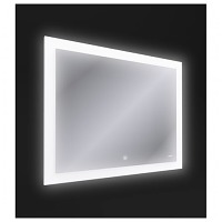 Зеркало LED 030 design 100x80 с подсветкой с антизапотеванием прямоугольное
