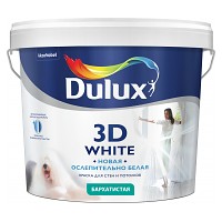Краска Dulux Новая ослепительно белая мат.3D 5 л